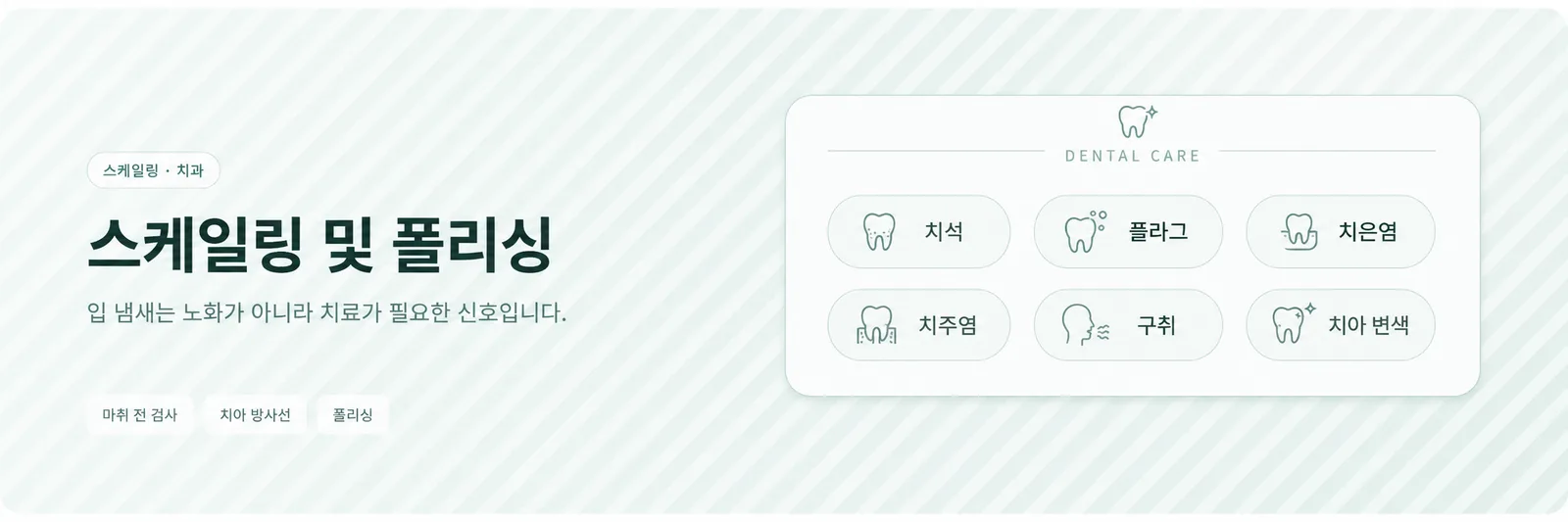 스케일링 및 폴리싱